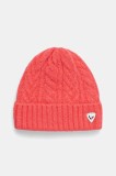 Rossignol căciulă culoarea roz, din tricot gros, RLLWH11U