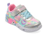 Cumpara ieftin Pantofi sport SKECHERS argintii, UNICORN CHARMER, din material textil