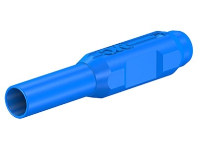 Conector banană 2mm albastru aurit foto