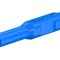 Conector banană 2mm albastru aurit