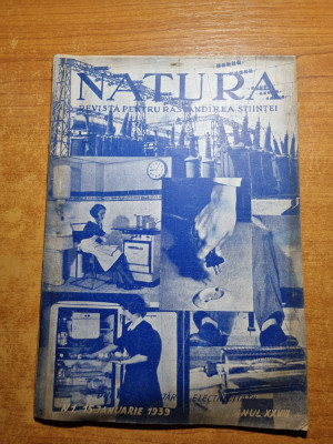 revista natura 15 ianuarie 1939-cum se electrifica o casa de locuit in oras foto