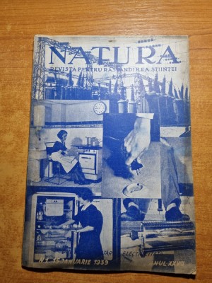 revista natura 15 ianuarie 1939-cum se electrifica o casa de locuit in oras foto