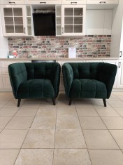 set doua fotolii casty culoare verde