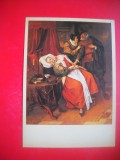 HOPCT 23824 BOLNAVA SI VRACIUL- JAN STEEN 1626-1679 - RUSIA --MUZEE - CP PICTURA --NECIRCULATAMUNTII