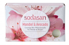 Sodasan Sapun crema bio migdale si avocado 100g foto