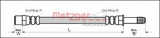 Conducta / cablu frana SEAT ALHAMBRA (7V8, 7V9) (1996 - 2010) METZGER 4112516