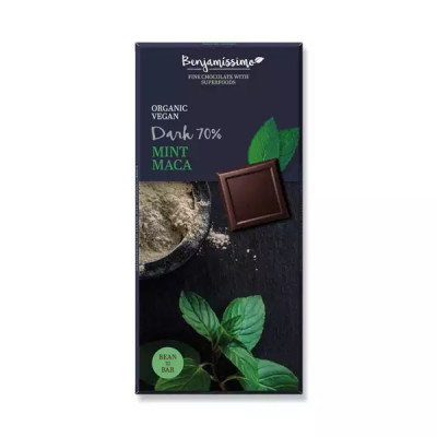 Ciocolata cu Menta si Maca Bio 70 grame Benjamissimo foto