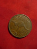 Moneda 1 pence 1942 Australia - cangur ,bronz/George VI ,cal.F.Buna, Australia si Oceania