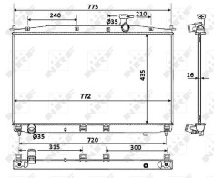 NRF 53942 Radiator racire motor
