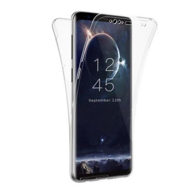 Husa Full TPU 360&amp;deg; (fata + spate) pentru Samsung Galaxy S9 Plus, Transparent foto