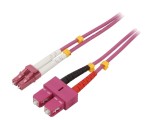 Patch Cord Fibra Optica Goobay OM4 LC/UPC-SC/UPC 3m 50/125um LSZH Gri 95945