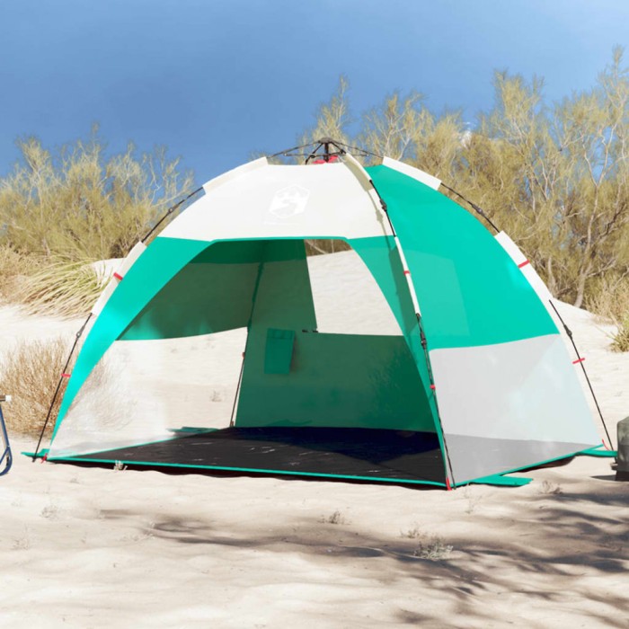 Gossi cort camping 2 persoane verde marin impermeabil setare rapida