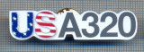AX 992 INSIGNA - AVIATIE -USA320 (US A320) -SUA -PENTRU COLECTIONARI