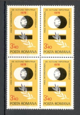 Romania.1978 Anul international impotriva rasismului bloc 4 YR.657 foto