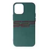 Husa Silicon iPhone 12 Mini Midnight Green - Calitate Premium, Protectie Telefon