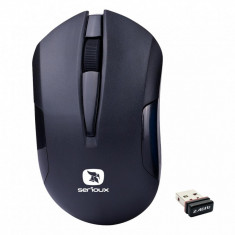 Mouse Serioux wireless, Drago 300, 1000dpi, negru, baterie AA inclusa, foto