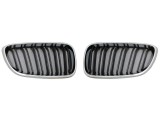 Grila masca fata fata BMW Seria 2 (F22), 03.2014-07.2021, partea stanga, type M-Tech; crom/negru; TUNING,