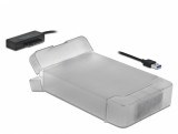 Adaptor USB 3.0 la SATA III pentru HDD 3.5&quot; cu carcasa protectie 45cm, Delock 64086
