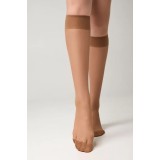 Șosete Lungi 3/4 Damă Lycra, Tension 20 Den - Bronz, 36-39 (23-25)