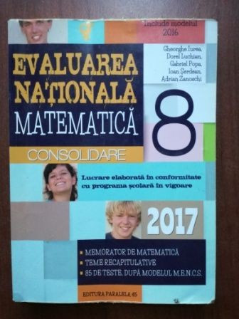 Evaluarea Nationala matematica consolidare 2017- Gheorghe Iurea, Dorel Luchian