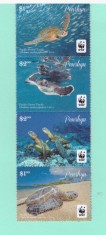41-PENRHYN 2014-WWF-533-TESTOASE-Serie completa de 4 timbre nestampilate MNH