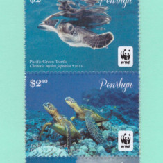 41-PENRHYN 2014-WWF-533-TESTOASE-Serie completa de 4 timbre nestampilate MNH