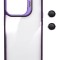 Husa Protectie din Policarbonat cu stativ si protectie camere, pentru iPhone 14 Plus, Violet