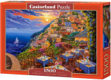 Puzzle 1500 piese - Romantic Positano Evening | Castorland