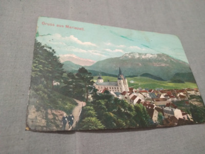 CARTE POSTALA-GRUSS AUS MARIAZELL INTERBELICA CIRCULATA foto