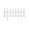 Gard de gradina decorativ, plastic, alb, set 4 buc, 50x30 cm