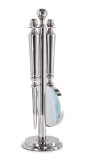 Cumpara ieftin Set ustensile birou metal argintiu sticla Adventure &Oslash;10x30,5h