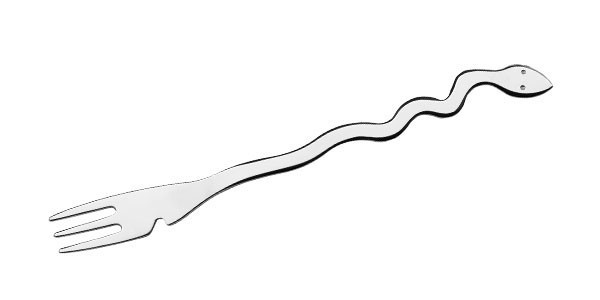 Furculita mini aperitive bufet, model Temptation, 15.5 cm
