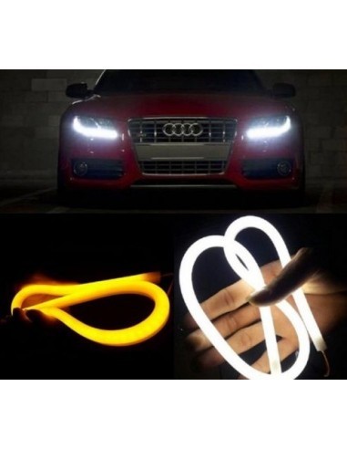 Lumini de zi cu semnalizare tip Tub Neon Flexibil 60 cm