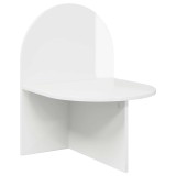 vidaXL Noptieră Alb foarte lucios 48 x 49 x 65 cm Lemn prelucrat 8001121