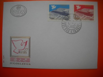 HOPCT PLIC FDC S NR 435 IUGOSLAVIA 1977 -EUROPA CEPT foto