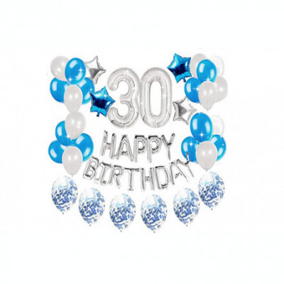 Set 33 baloane pentru petrecere, aniversare HAPPY BIRTHDAY - 30 foto