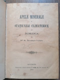 Saabner Tuduri Apele minerale si statiunile climaterice din Romania