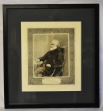 Gravura veche/originala Ion C. Bratianu - gravor Hans Meyer Berlin 1893