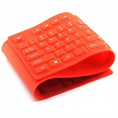 Tastatura flexibila USB sau PS2-Culoare Portocaliu