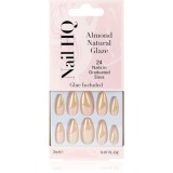 Nail HQ Almond unghii artificiale Natural Glaze 24 buc