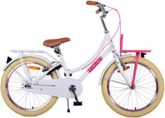 Bicicleta pentru fete Volare Excellent, 20 inch, culoare alb/roz, frana de mana PB Cod:22137 foto
