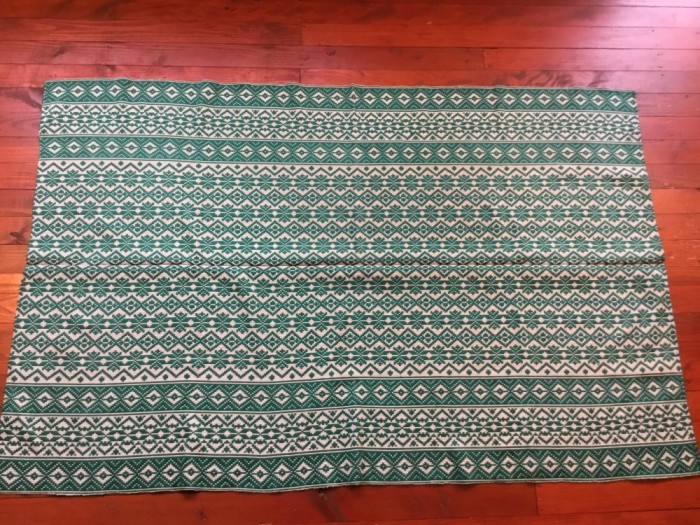 arta / traditie / rustic / design - Cuvertura , Macat , Scoarta , Patura taraneasca realizata manual la razboiul de tesut !