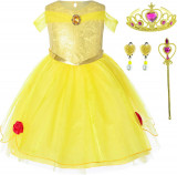 Costum Pncess(Snow,Belle,Mica Sirenă,Anna,Cenusăreasa,Rapunzel) pentru fete mici, Oem