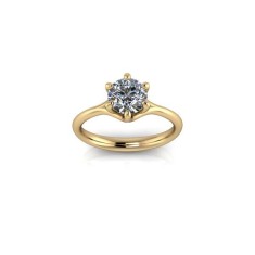 Inel de logodna din aur galben - 56