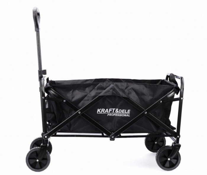 Cărucior pliabil de transport, capacitate 90L pentru casa si gradina&ndash; XR3087