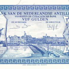 Antilele Olandeze, 5 Gulden 1984, UNC