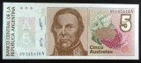 Cumpara ieftin Bancnota exotica 5 AUSTRALES - ARGENTINA, 1986 *Cod 800 = UNC