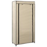 VidaXL Pantofar cu husă, crem, 58x28x106 cm, material textil