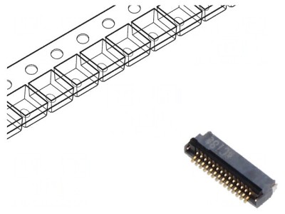 Conector FFC/FPC orizontal 12 pini ZIF foto