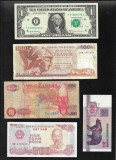 Set 5 bancnote de prin lume adunate (cele din imagini) #322, Europa